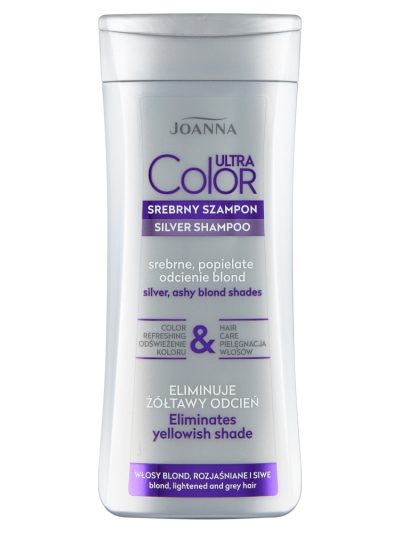 Joanna Ultra Color srebrny szampon do włosów srebrne popielate odcienie blond 200ml