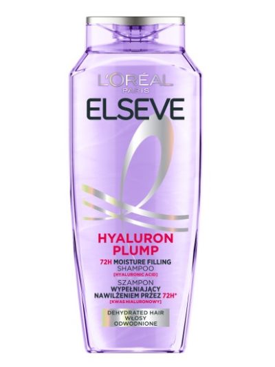 L'Oreal Paris Elseve Hyaluron Plump szampon wypełniający nawilżeniem do włosów odwodnionych 400ml