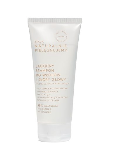 Ziaja Naturalnie Pielęgnujemy łagodny szampon do włosów i skóry głowy oczyszczająco-nawilżający 200ml