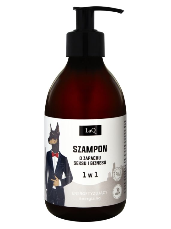 LaQ Szampon dla mężczyzn energetyzujący 1w1 Doberman 300ml