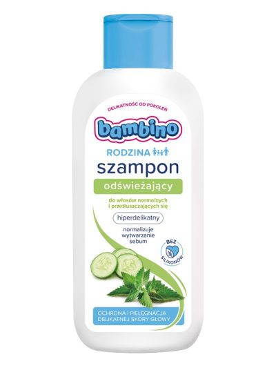 Bambino Rodzina szampon odświeżający do włosów normalnych i przetłuszczających się 400ml