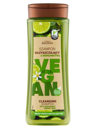 Joanna Vegan szampon oczyszczający z bergamotką 300ml