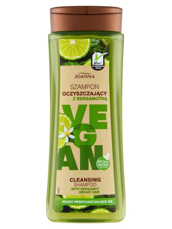 Joanna Vegan szampon oczyszczający z bergamotką 300ml