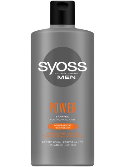 Syoss Men Power Shampoo szampon do włosów normalnych 440ml
