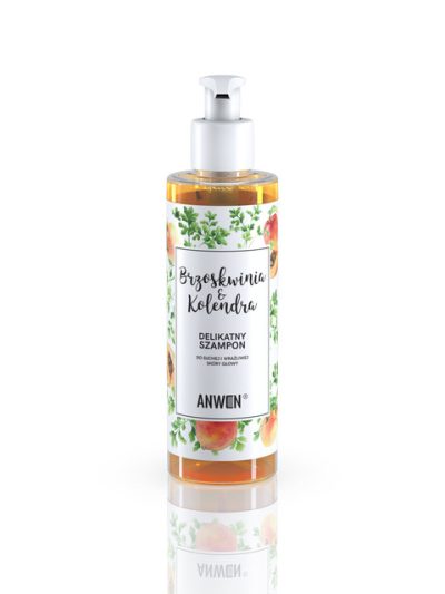 Anwen Szampon do suchej i wrażliwej skóry głowy Brzoskwinia & Kolendra 200ml