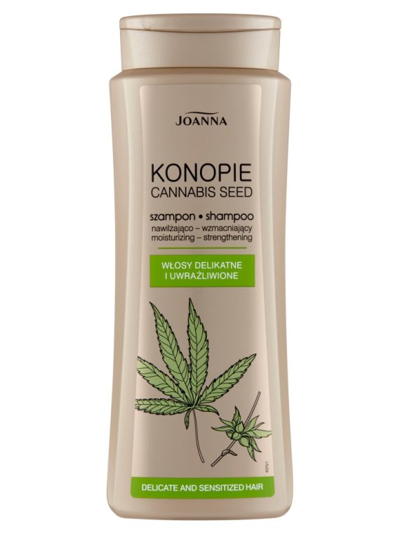 Joanna Konopie szampon nawilżająco-wzmacniający do włosów delikatnych i uwrażliwionych 400ml