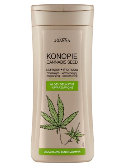 Joanna Konopie szampon nawilżająco-wzmacniający do włosów delikatnych i uwrażliwionych 200ml