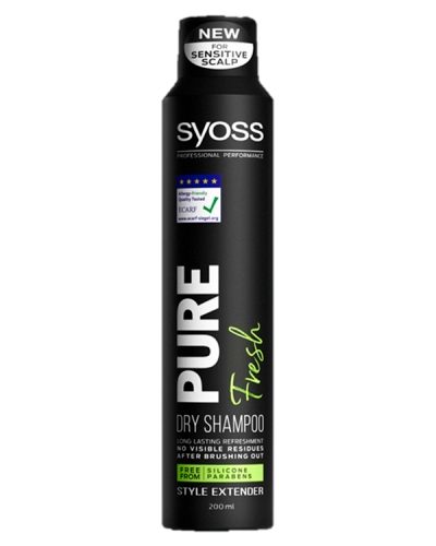 Syoss Pure Fresh Dry Shampoo suchy szampon do włosów odświeżający 200ml