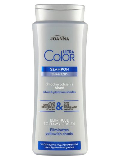 Joanna Ultra Color System szampon nadający platynowy odcień do włosów blond i rozjaśnianych 400ml