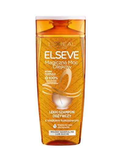 L'Oreal Paris Elseve Magiczna Moc Olejków z Olejkiem Kokosowym lekki szampon odżywczy do włosów suchych i normalnych 400ml