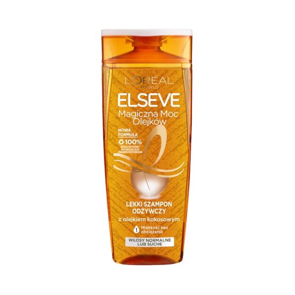L'Oreal Paris Elseve Magiczna Moc Olejków z Olejkiem Kokosowym lekki szampon odżywczy do włosów suchych i normalnych 400ml