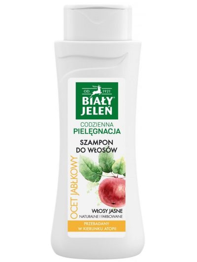 Biały Jeleń Szampon do włosów jasnych z octem jabłkowym 300ml
