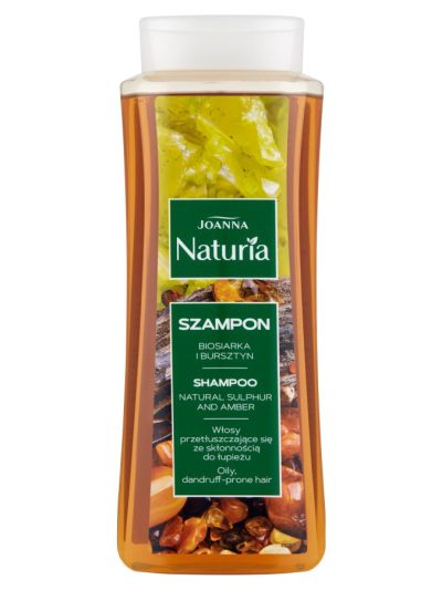 Joanna Naturia szampon do włosów przetłuszczających się ze skłonnością do łupieżu Biosiarka i Bursztyn 500ml
