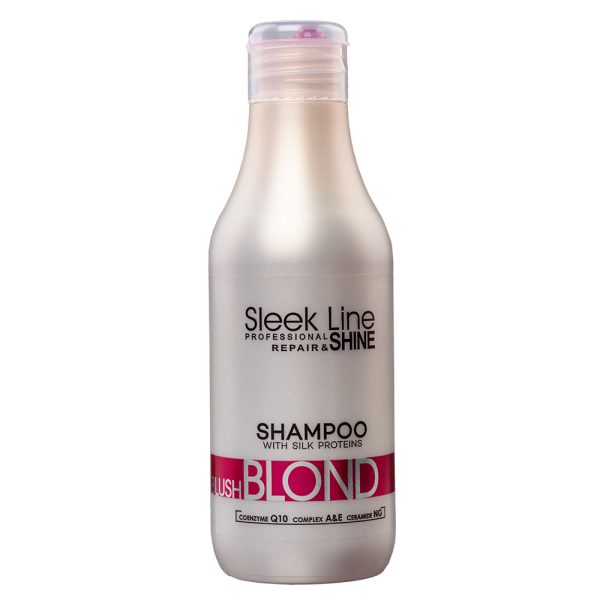 Stapiz Sleek Line Blush Blond Shampoo szampon do włosów blond z jedwabiem 300ml