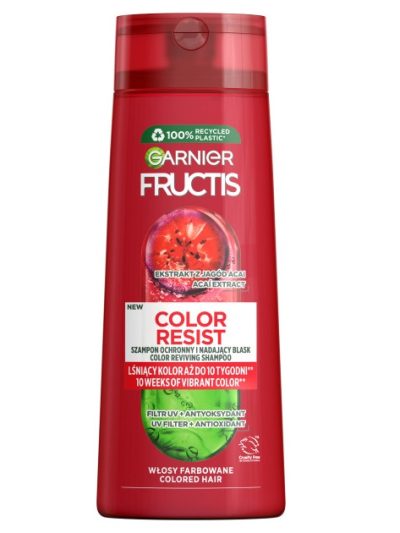 Garnier Fructis Color Resist szampon ochronny i nadający blask do włosów farbowanych 250ml