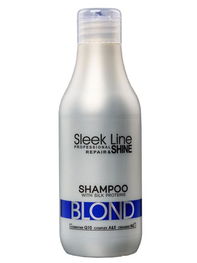 Stapiz Sleek Line Blond Shampoo szampon do włosów blond zapewniający platynowy odcień 300ml