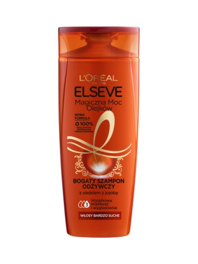L'Oreal Paris Elseve Magiczna Moc Olejków bogaty szampon odżywczy do włosów bardzo suchych 400ml