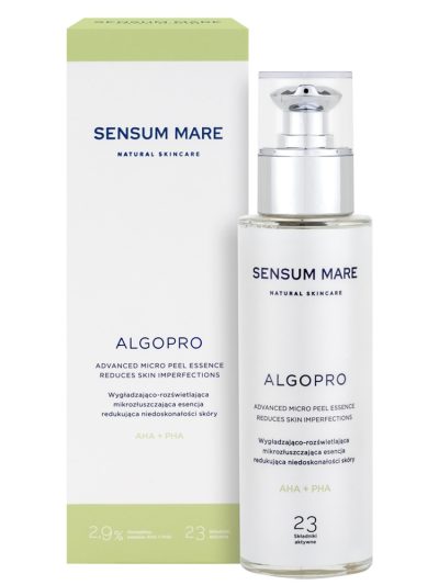 Sensum Mare Algopro wygładzająco-rozświetlająca mikrozłuszczająca esencja redukująca niedoskonałości skóry 100ml