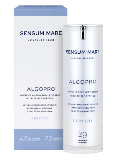 Sensum Mare Algopro wysoce zaawansowane serum przeciwzmarszczkowe z potrójnym peptydem 30ml