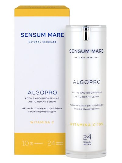 Sensum Mare Algopro aktywnie działające rozjaśniające serum antyoksydacyjne z 10% witaminą C 30ml