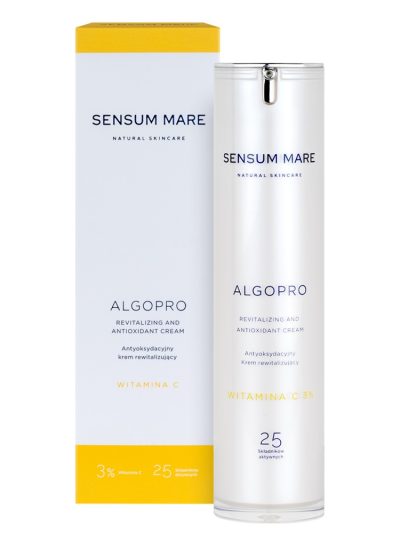 Sensum Mare Algopro antyoksydacyjny rewitalizujący krem do twarzy z 3% witaminą C 50ml