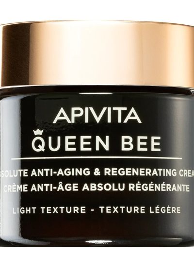 Apivita Queen Bee Absolute Anti-Aging & Regenerating Cream Light Texture regenerujący krem przeciwzmarszczkowy o lekkiej konsystencji 50ml