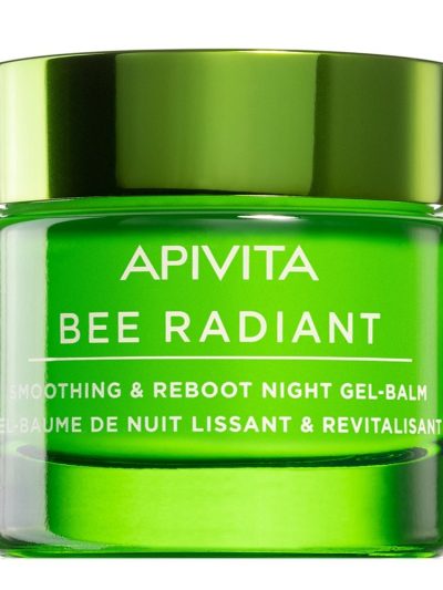 Apivita Bee Radiant Smoothing & Reboot Night Gel-Balm lekki żel-balsam na noc o właściwościach wygładzających i rewitalizujących skórę 50ml