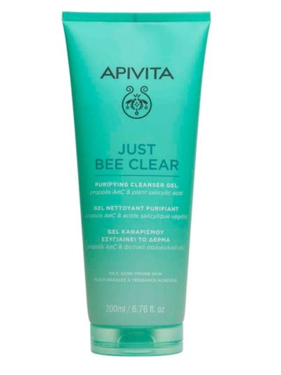 Apivita Just Bee Clear Purifying Cleansing Gel żel oczyszczający do cery tłustej i trądzikowej 200ml