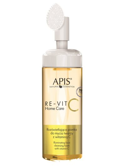 APIS Re-Vit C Home Care rozświetlająca pianka do mycia twarzy z witaminą C 150ml