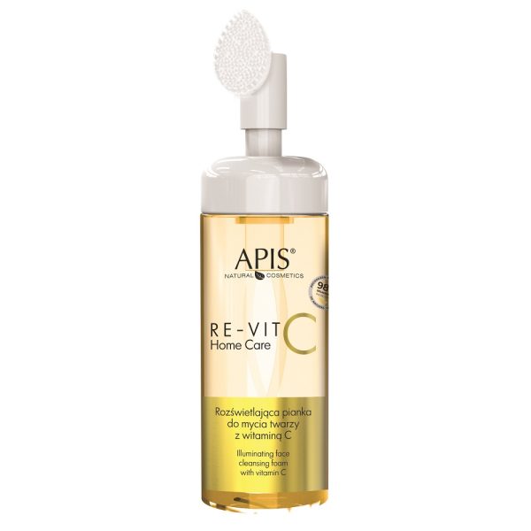 APIS Re-Vit C Home Care rozświetlająca pianka do mycia twarzy z witaminą C 150ml