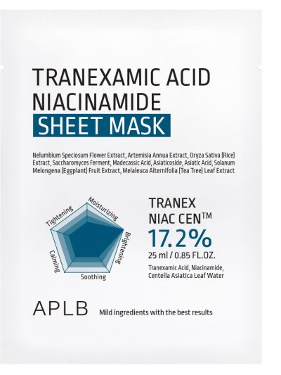 APLB Tranexamic Acid Niacinamide Sheet Mask rozjaśniająca maska w płachcie 25ml