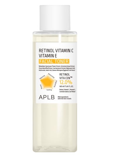 APLB Retinol Vitamin C Vitamin E Facial Toner rozświetlający tonik do twarzy 160ml