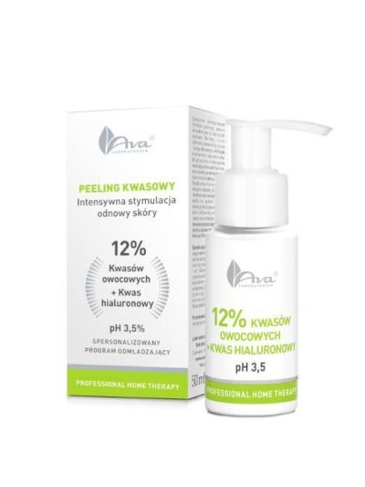 Ava Laboratorium Professional Home Therapy kwasy owocowe 12% + kwas hialuronowy 50ml
