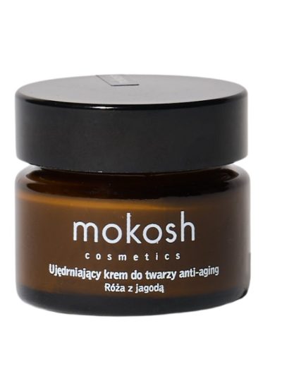 Mokosh Ujędrniający krem do twarzy anti-aging Róża z jagodą 15ml