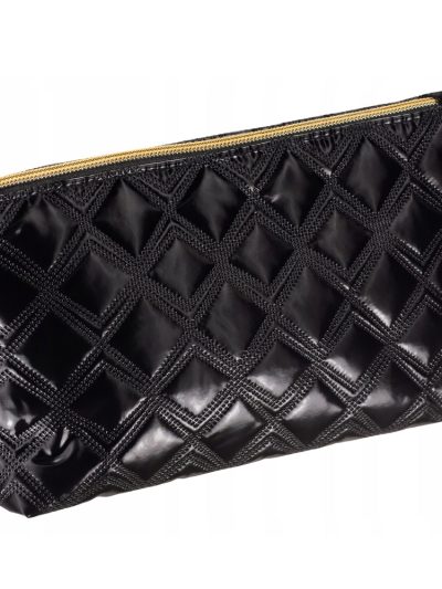Inter Vion Gold & Black kosmetyczka pikowana czarna
