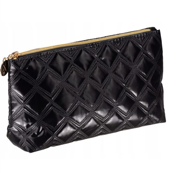 Inter Vion Gold & Black kosmetyczka pikowana czarna