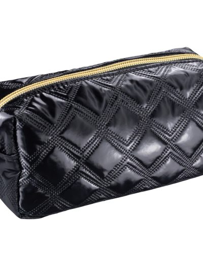 Inter Vion Gold & Black kosmetyczka pikowana czarna