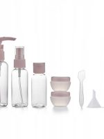 Ecarla Zestaw pojemniczków podróżnych na kosmetyki 8szt