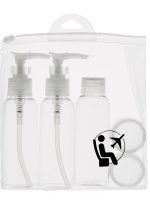 Inter Vion Zestaw podróżnych pojemników na kosmetyki 5szt