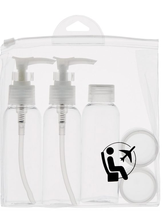 Inter Vion Zestaw podróżnych pojemników na kosmetyki 5szt