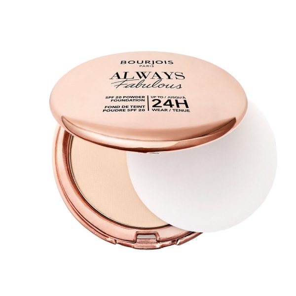 Bourjois Always Fabulous matujący puder w kompakcie z filtrem SPF20 100 Rose Ivory 7g
