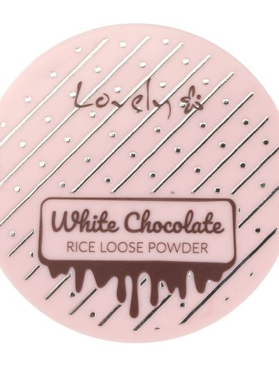 Lovely White Chocolate Loose Powder utrwalający puder ryżowy do twarzy dla każdego typu cery 8g