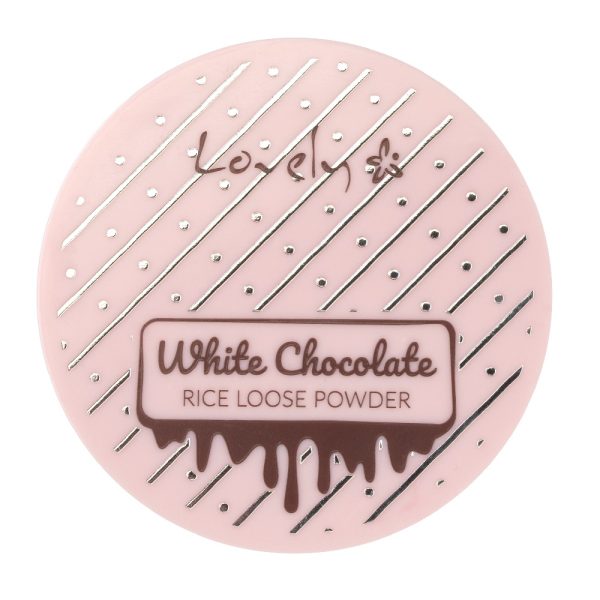 Lovely White Chocolate Loose Powder utrwalający puder ryżowy do twarzy dla każdego typu cery 8g