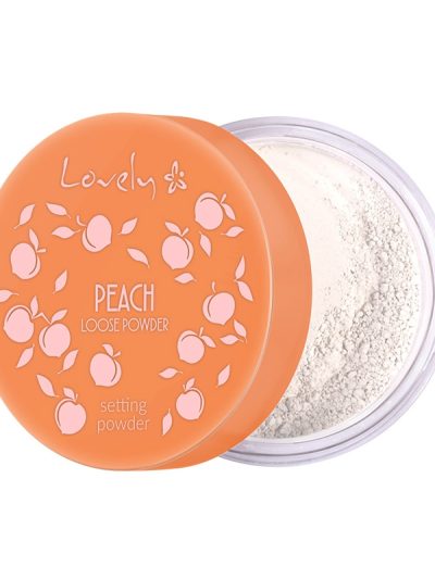 Lovely Peach Loose Powder transparentny puder do twarzy o delikatnym brzoskwiniowym kolorze i zapachu 9g