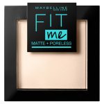 Maybelline Fit Me Matte Poreless Pressed Powder puder matujący do twarzy w kompakcie 120 Classic Ivory 9g