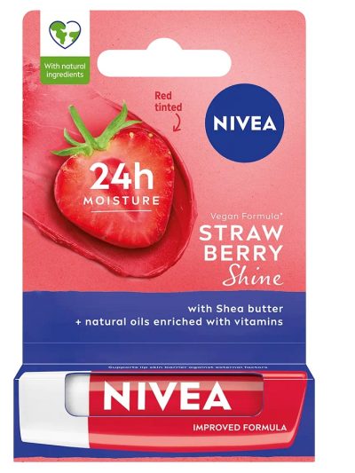 Nivea Pielęgnująca pomadka do ust Strawberry Shine 4.8g