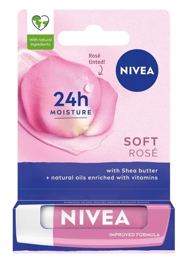 Nivea Pielęgnująca pomadka do ust Soft Rose 4.8g