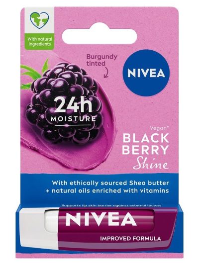 Nivea Pielęgnująca pomadka do ust Blackberry Shine 4.8g