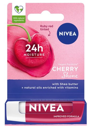 Nivea Pielęgnująca pomadka do ust Cherry Shine 4.8g