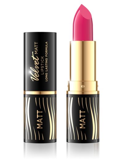 Eveline Cosmetics Velvet Matt Lipstick matowa pomadka do ust 502 Vibrant Fuchsia 4.1g